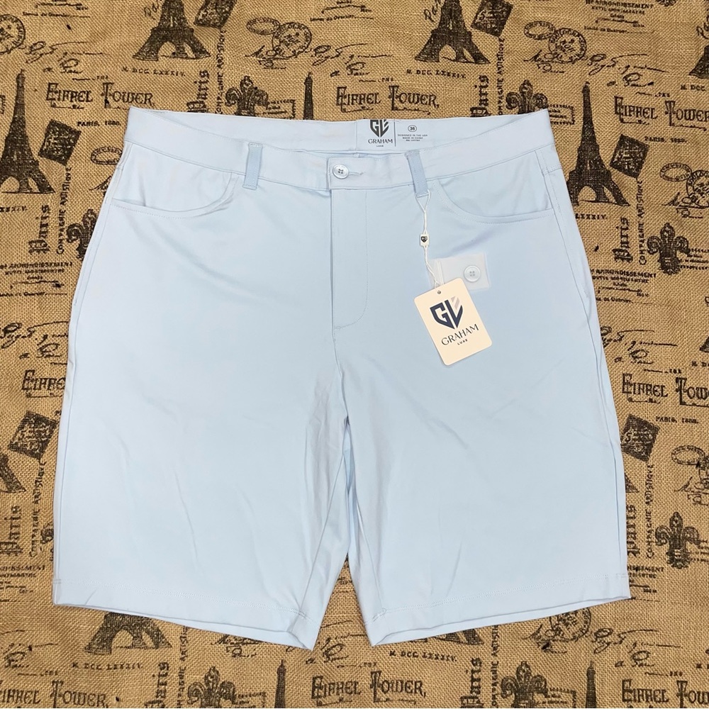 Graham Luxe NWT! Powder Blue Wren Short Size 36